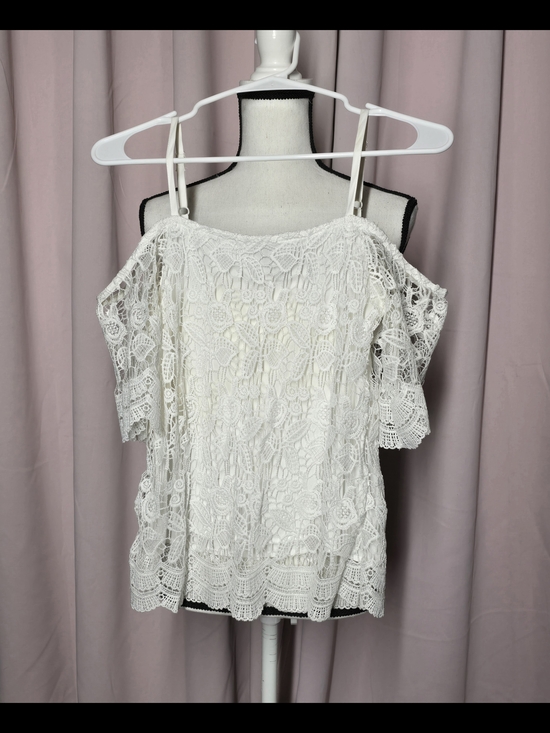 Miss Chievous Tops - Lace Off-Shoulder Top